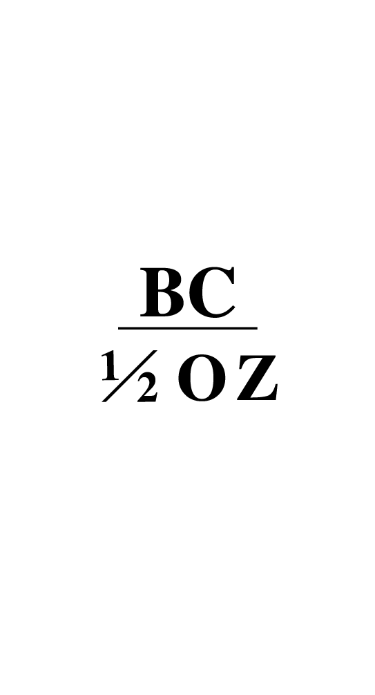 Get more info about the BC 1/2 OZ Brand