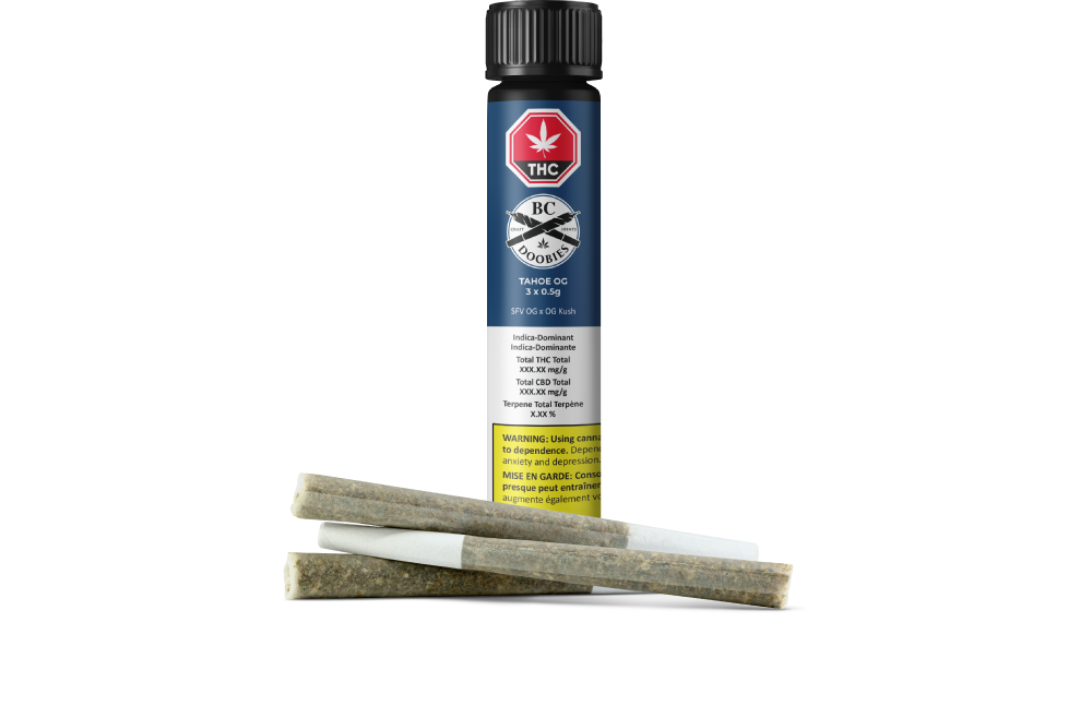 BC DOOBIES - Tahoe OG Pre-Rolls - 0.5g x 3 Main Image