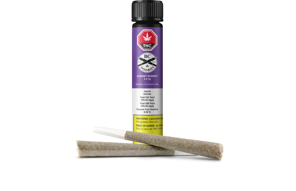 BC DOOBIES - Sunset Sorbet Pre-Rolls - 1g x 2 Main Image